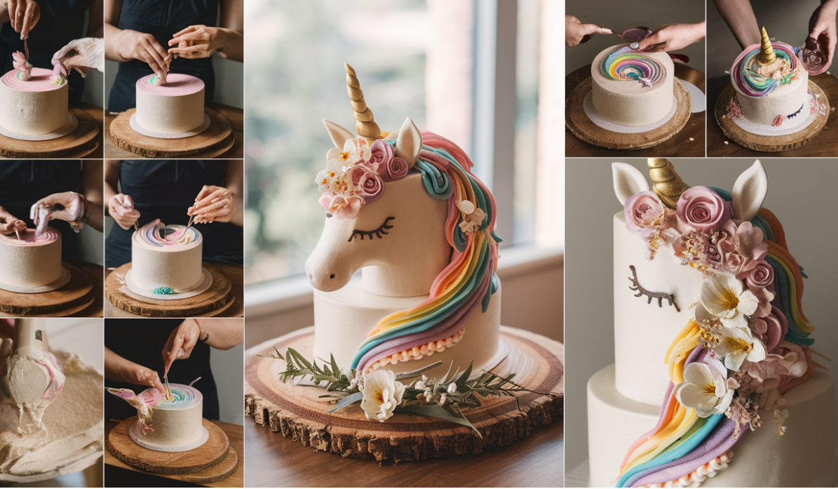 How to Make a Unicorn Cake Step by Step