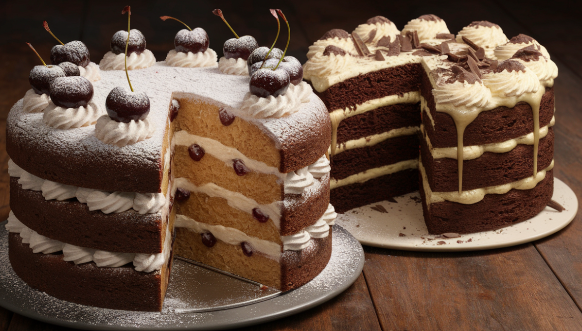 What is the difference between Black Forest cake and devil's food cake?