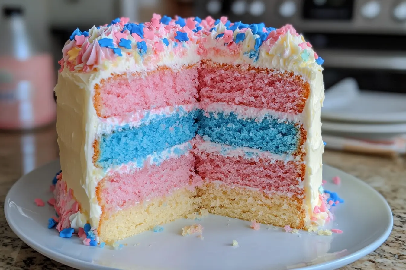 Gender Reveal Cake