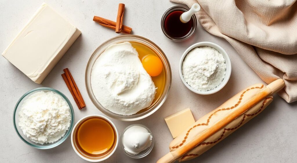 Cinnamon roll cheesecake ingredients