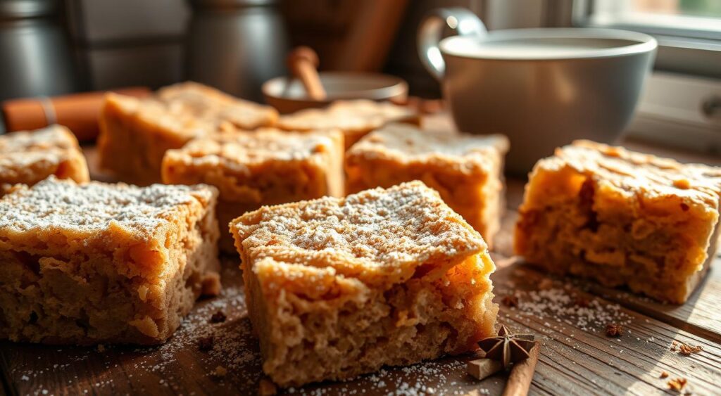 Crunchy cinnamon squares