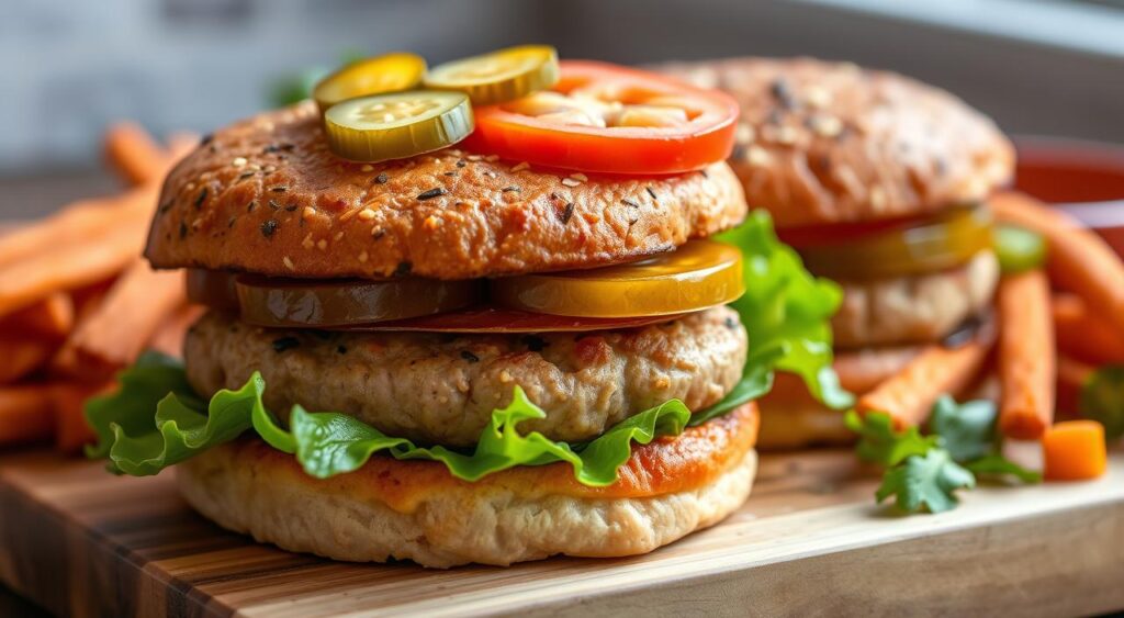 air fried turkey burgers