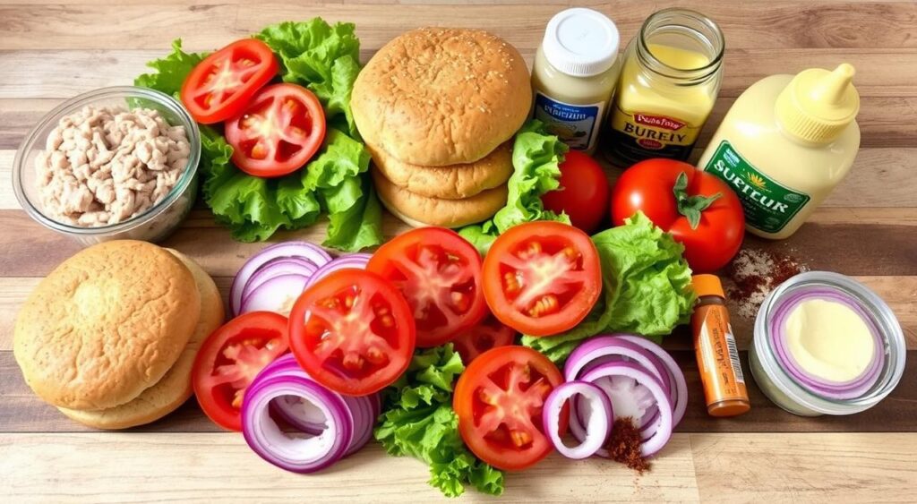 air fryer turkey burger recipe ingredients