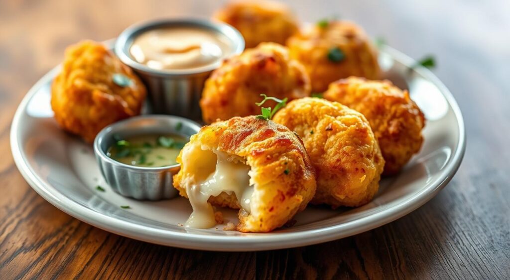 cheesy potato croquettes