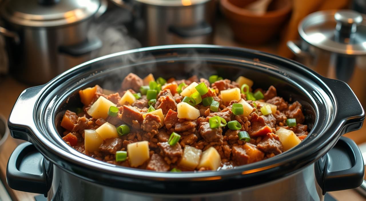 corned beef hash slow cooker