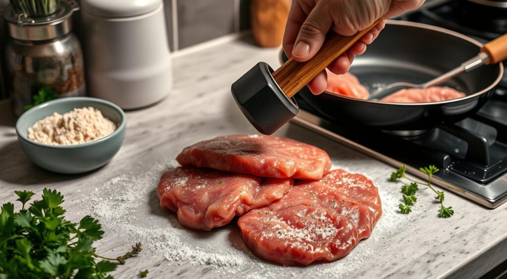 escalope preparation