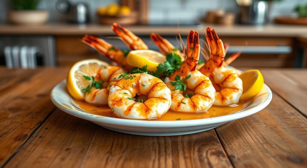 garlic butter king prawns