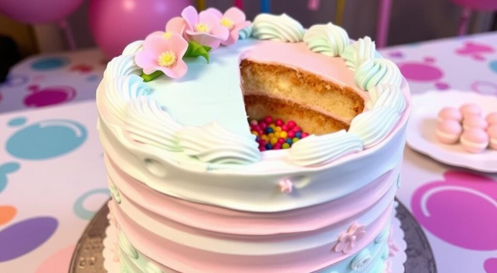 gender reveal cake