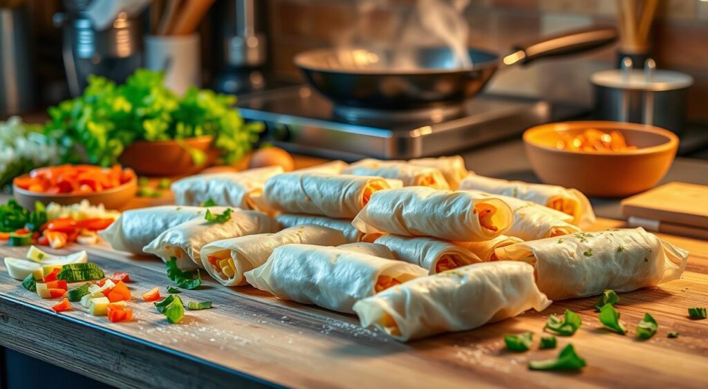 homemade egg rolls