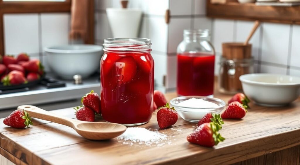 homemade strawberry syrup