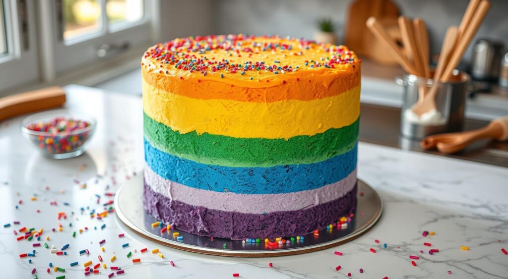 rainbow cake base