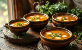 Hot & Comforting Soup Bowl with Soup for Your Table