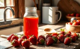 Homemade Strawberry Fruit Syrup: Perfect for Any Dessert