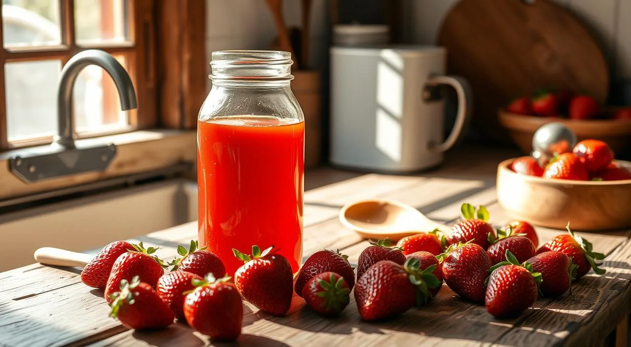 Homemade Strawberry Fruit Syrup: Perfect for Any Dessert