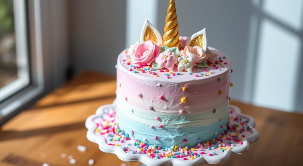 unicorn cake decorating