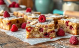 White Chocolate and Raspberry Blondies Recipe