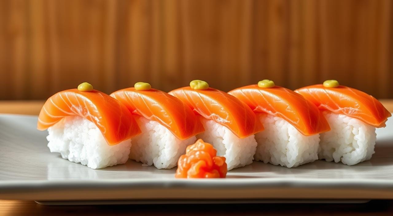 salmon nigiri