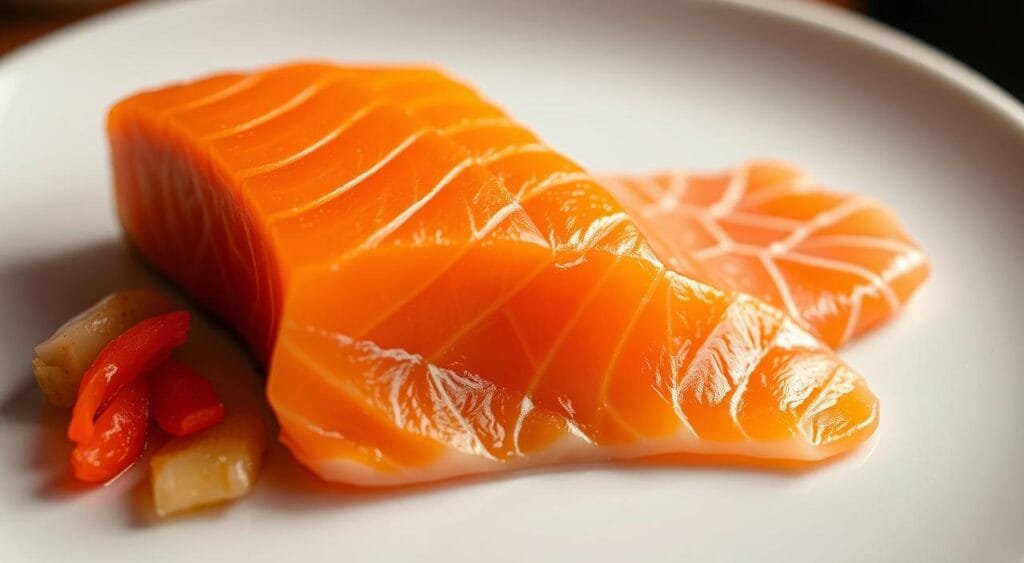 sashimi-grade salmon